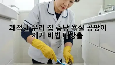 쾌적한 우리 집🏡! 충남 욕실 곰팡이 제거 비법 대방출✨